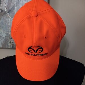 Realtree High-Vis Orange Cap with Black Logo